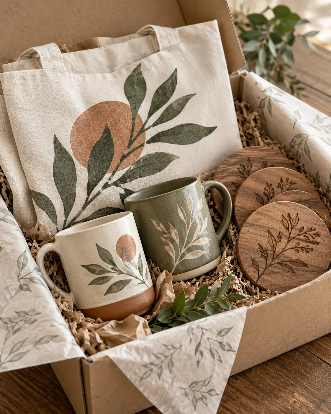 Lote de productos personalizados preparado para entregar